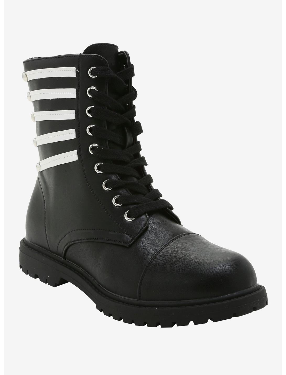 My Chemical Romance The Black Parade Cosplay Combat Boots, BLACK, hi-res