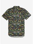 Jurassic Park Visitor Center Woven Button-Up - BoxLunch Exclusive, GREEN, hi-res
