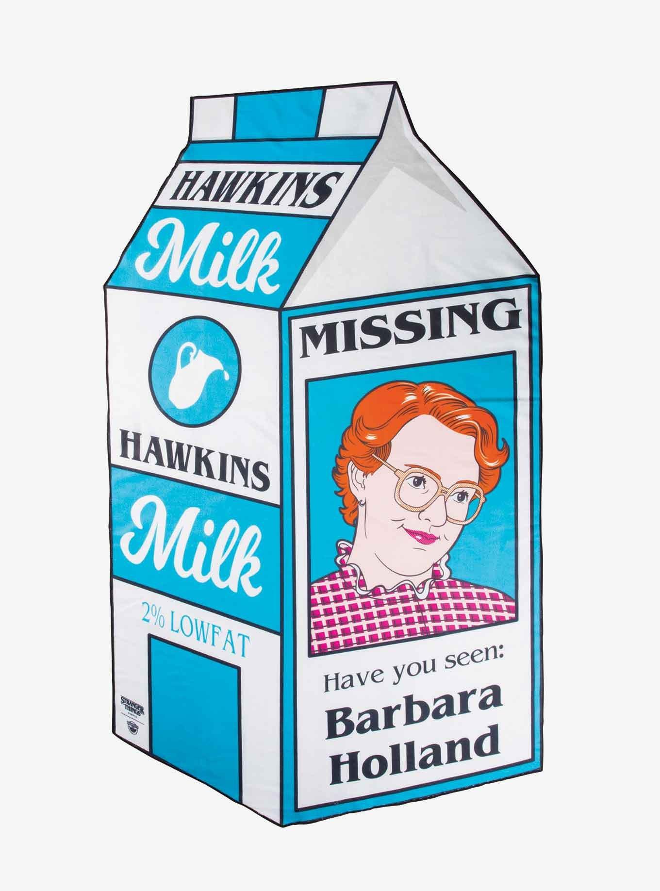 Stranger Things Barb Milk Carton Throw Blanket