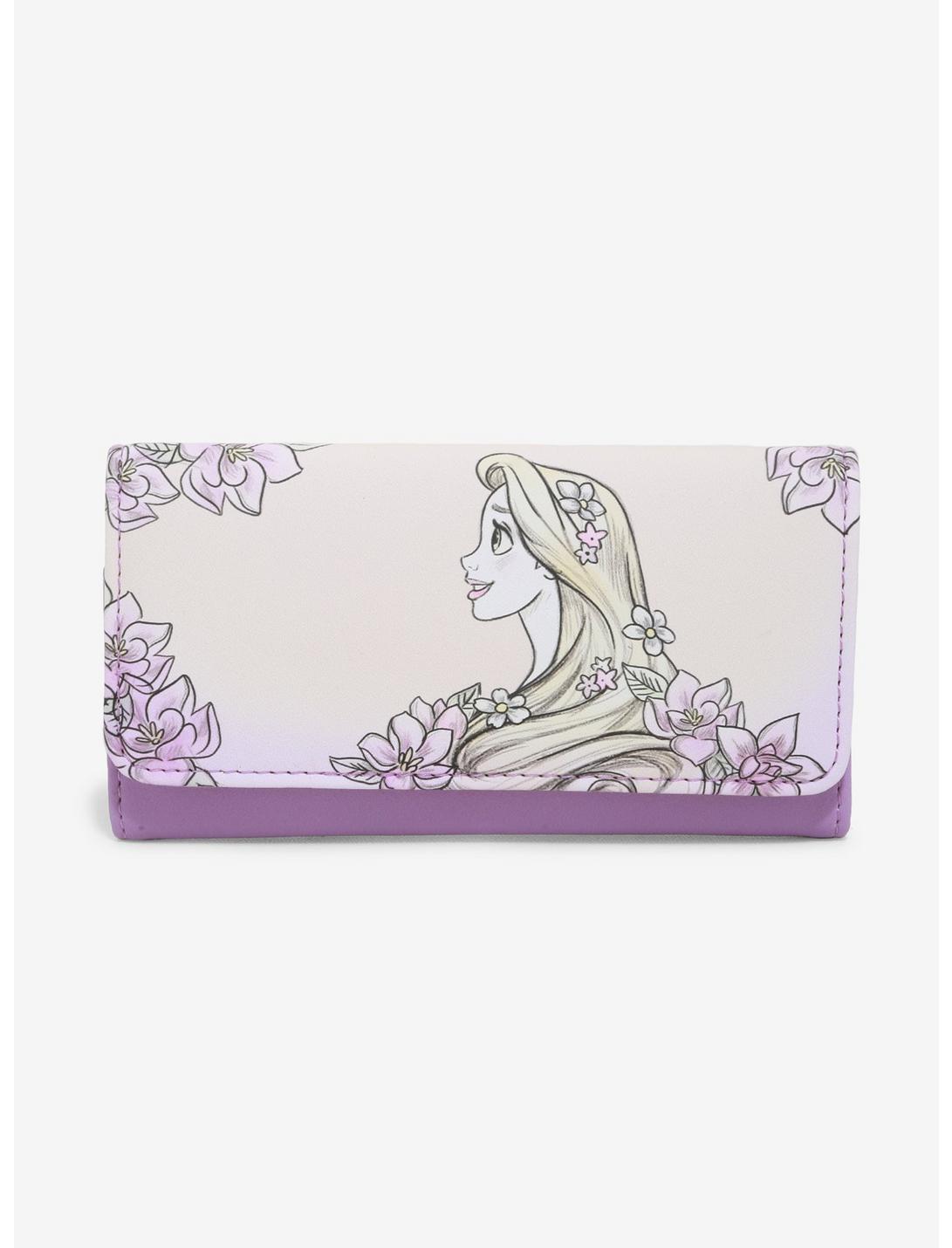 Loungefly Disney Tangled Rapunzel Sketch Flap Wallet, , hi-res