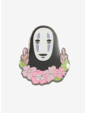 Studio Ghibli Spirited Away No-Face Floral Enamel Pin, , hi-res