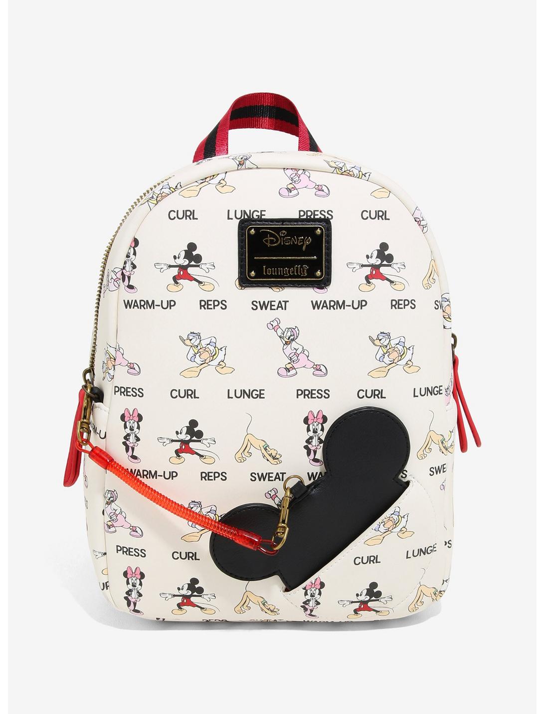 Loungefly Disney Mickey & Friends Workout Mini Backpack - BoxLunch Exclusive, , hi-res
