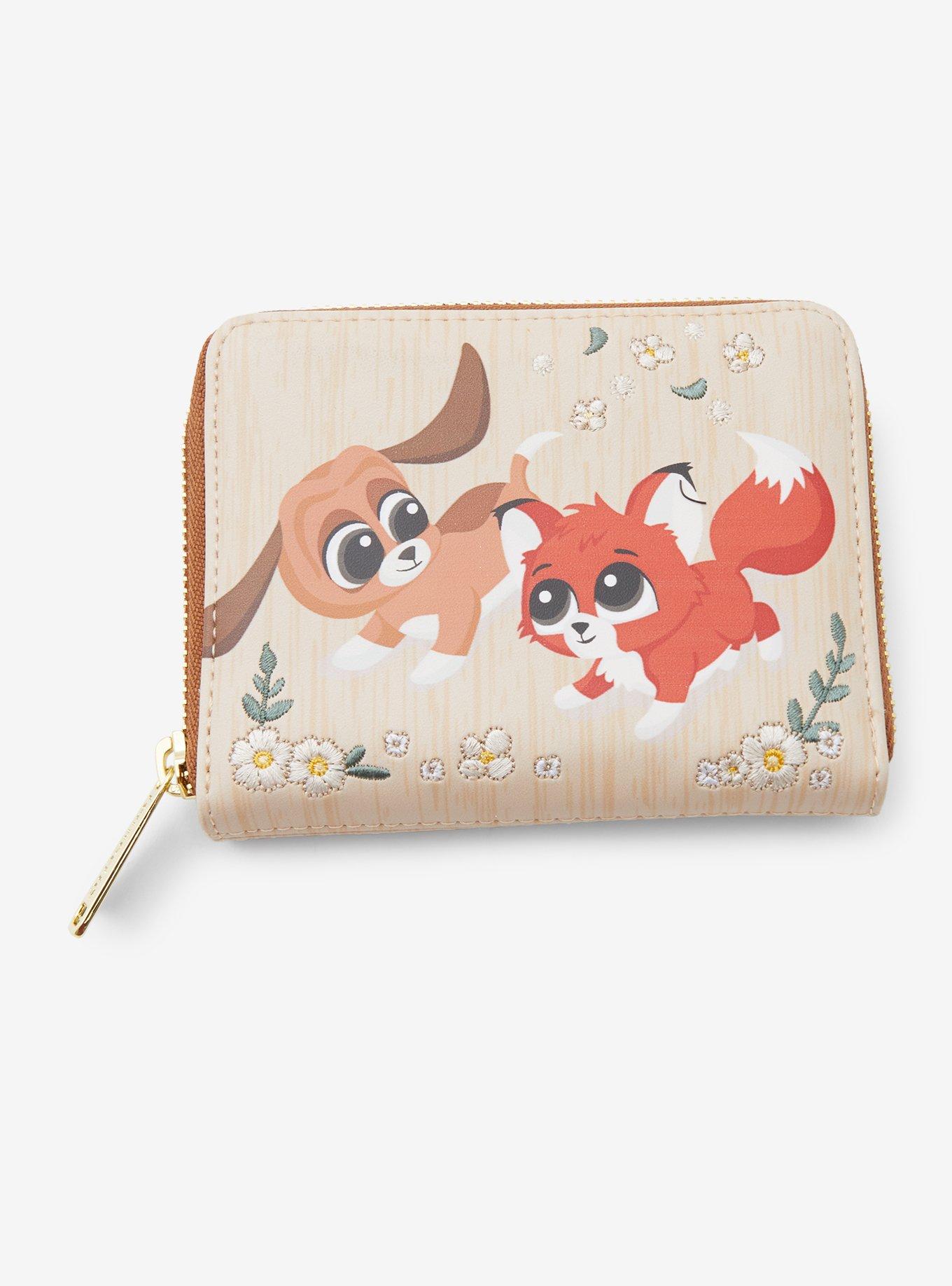 Loungefly Disney The Fox and the Hound Chibi Small Zip Wallet - BoxLunch Exclusive, , hi-res