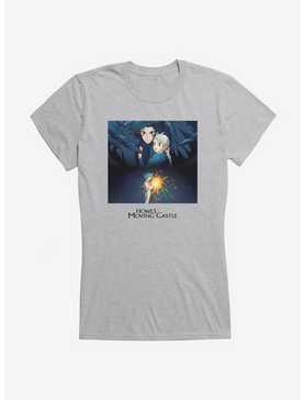 Studio Ghibli Howl's Moving Castle Poster Art Girls T-Shirt, HEATHER, hi-res
