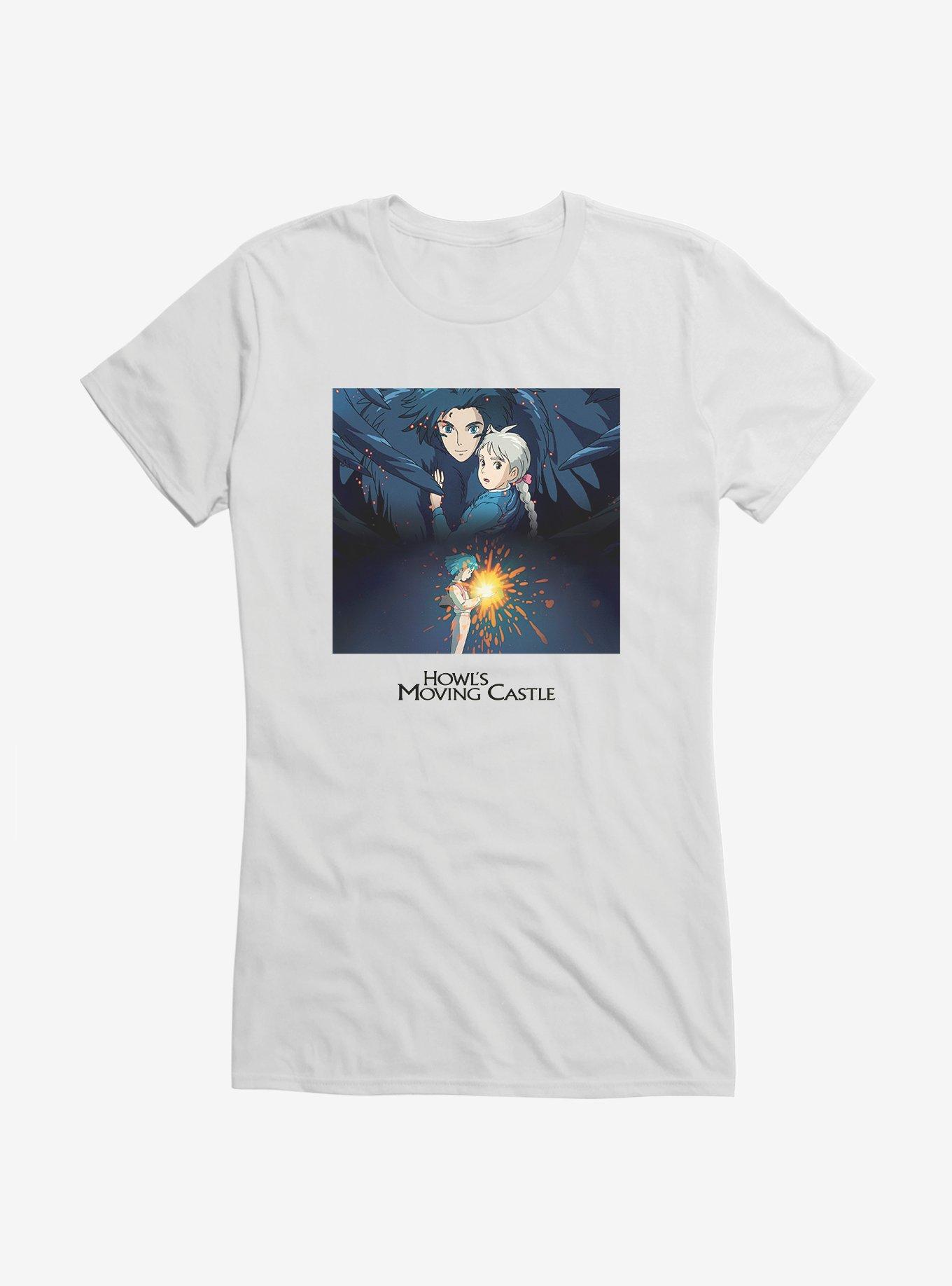 Studio Ghibli Howl's Moving Castle Poster Art Girls T-Shirt, , hi-res