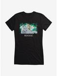 Studio Ghibli Princess Mononoke San & Moro Girls T-Shirt, BLACK, hi-res