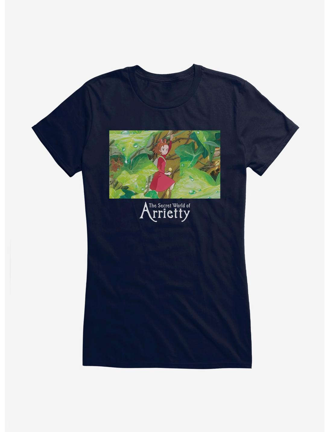 Studio Ghibli The Secret World Of Arrietty Girls T-Shirt, NAVY, hi-res