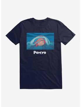 Studio Ghibli Ponyo Poster Art T-Shirt, NAVY, hi-res