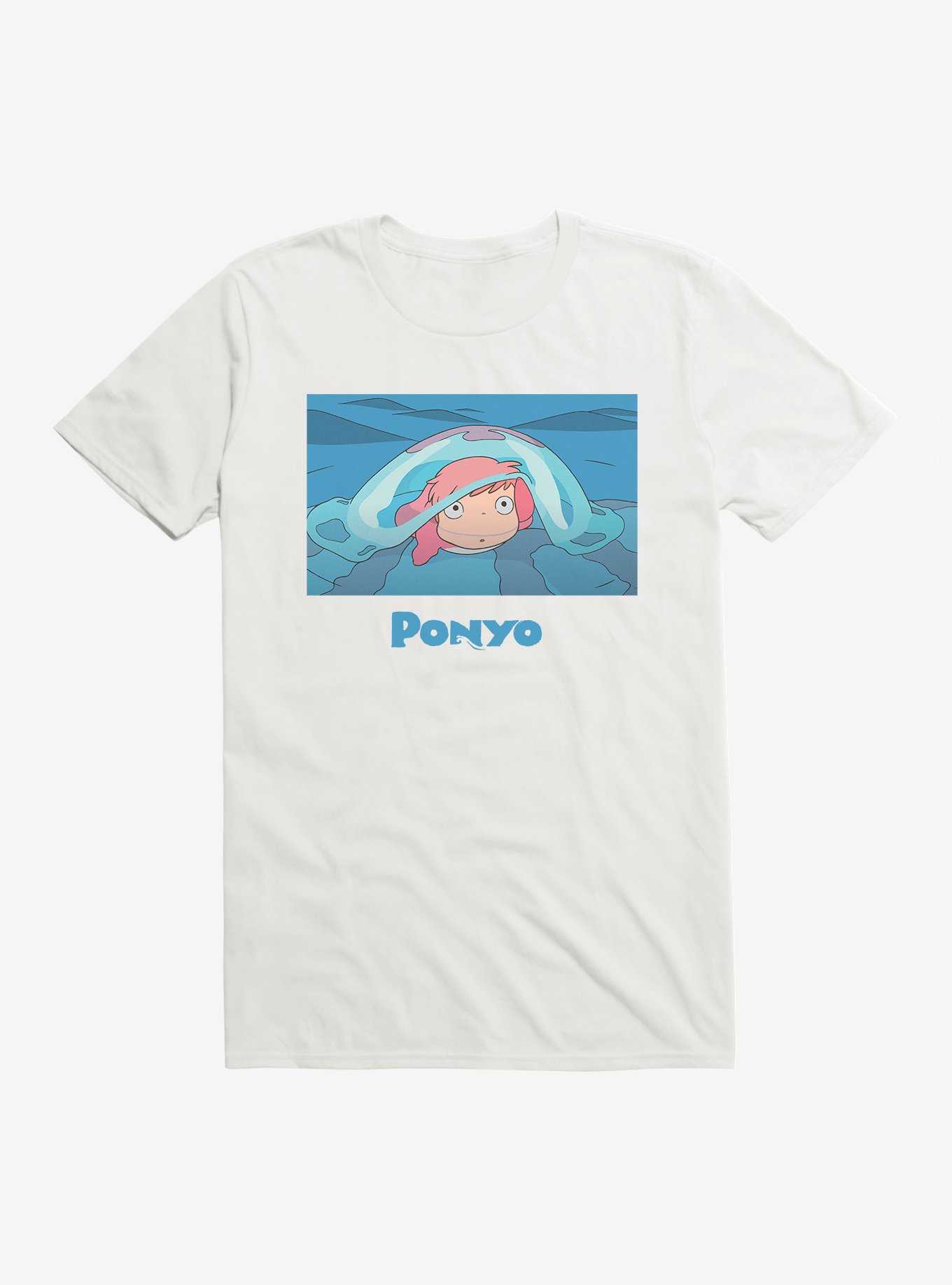Studio Ghibli Ponyo Poster Art T-Shirt, WHITE, hi-res