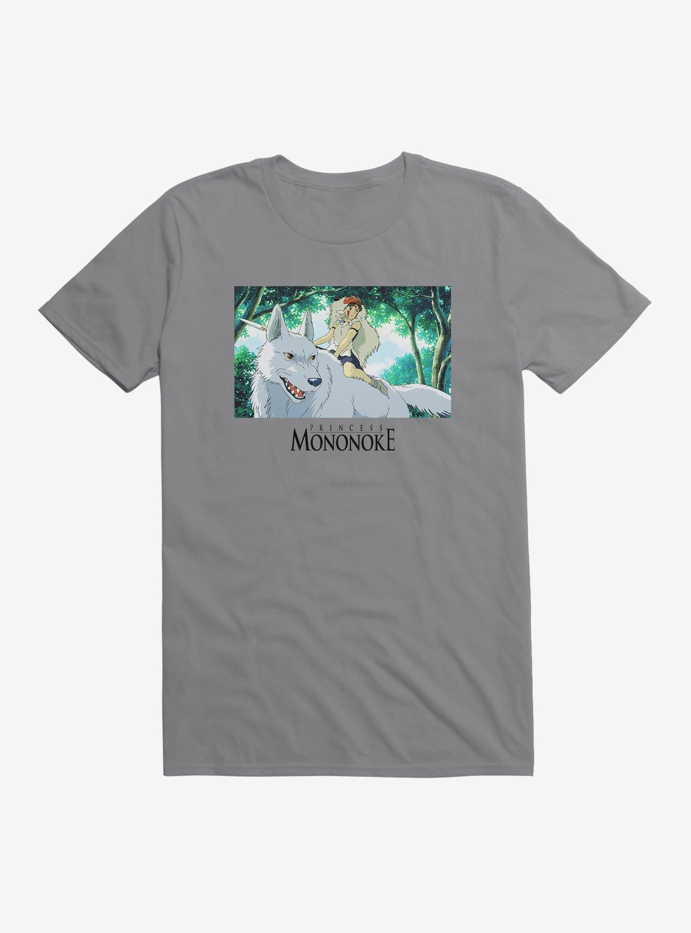 Studio Ghibli Princess Mononoke San & Moro T-Shirt, STORM GREY, hi-res