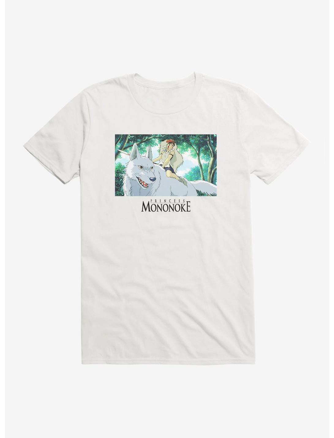 Studio Ghibli Princess Mononoke San & Moro T-Shirt, WHITE, hi-res