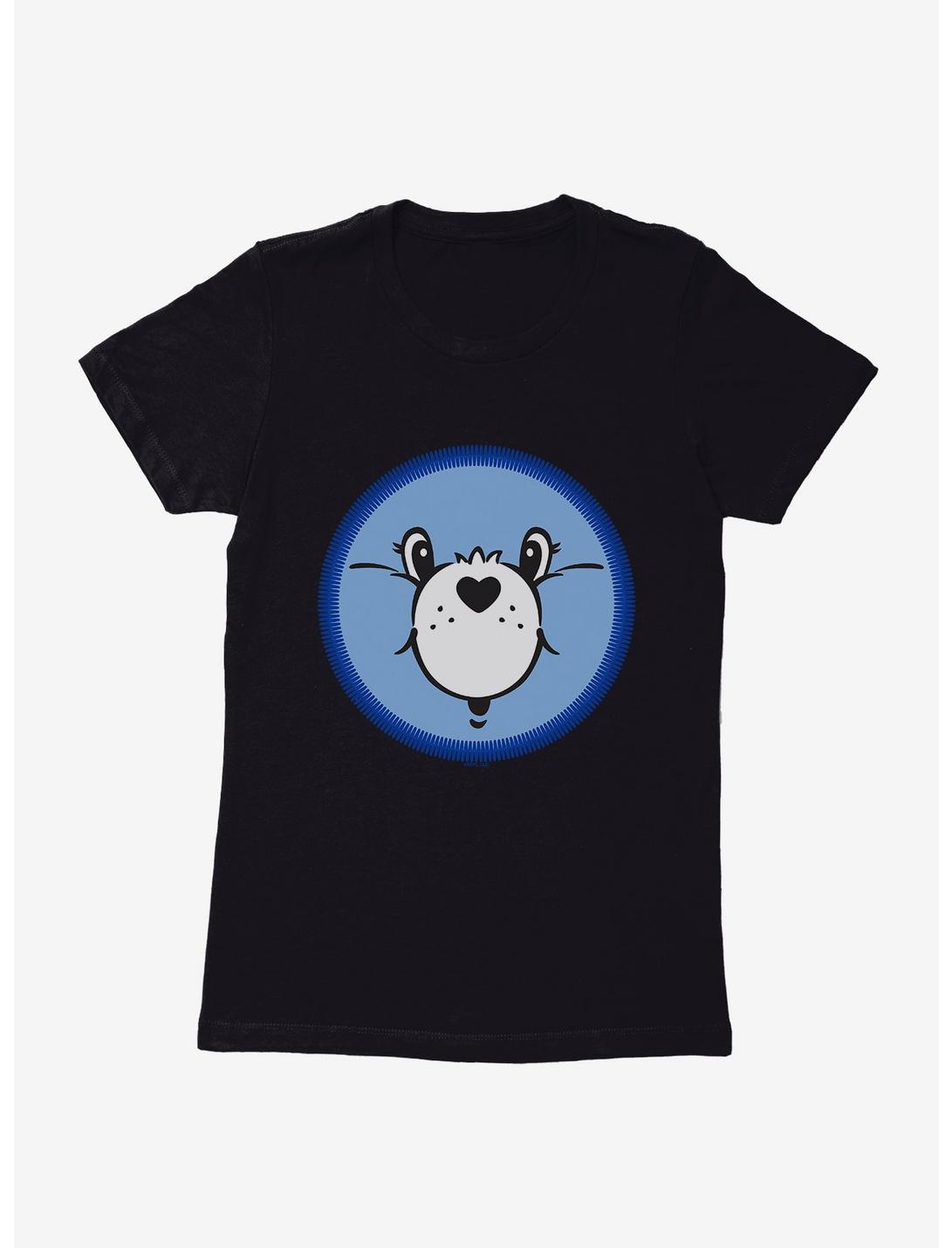 Care Bears Bedtime Bear Face Womens T-Shirt, BLACK, hi-res