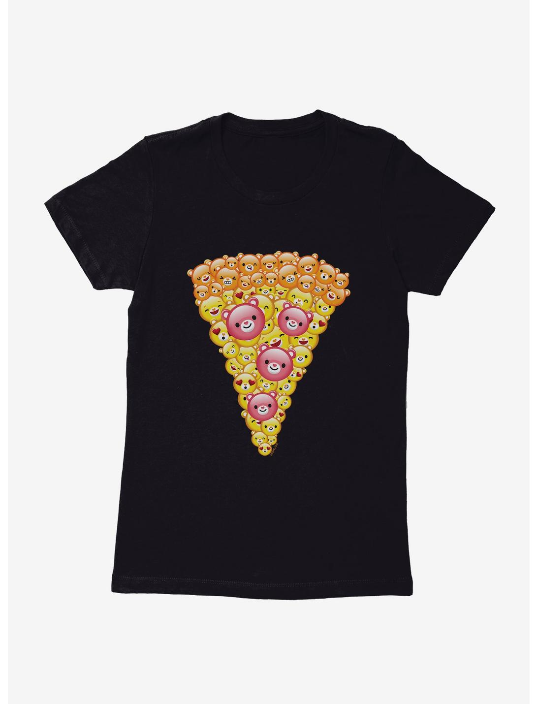 Care Bears Pizza Slice Icons Womens T-Shirt, BLACK, hi-res