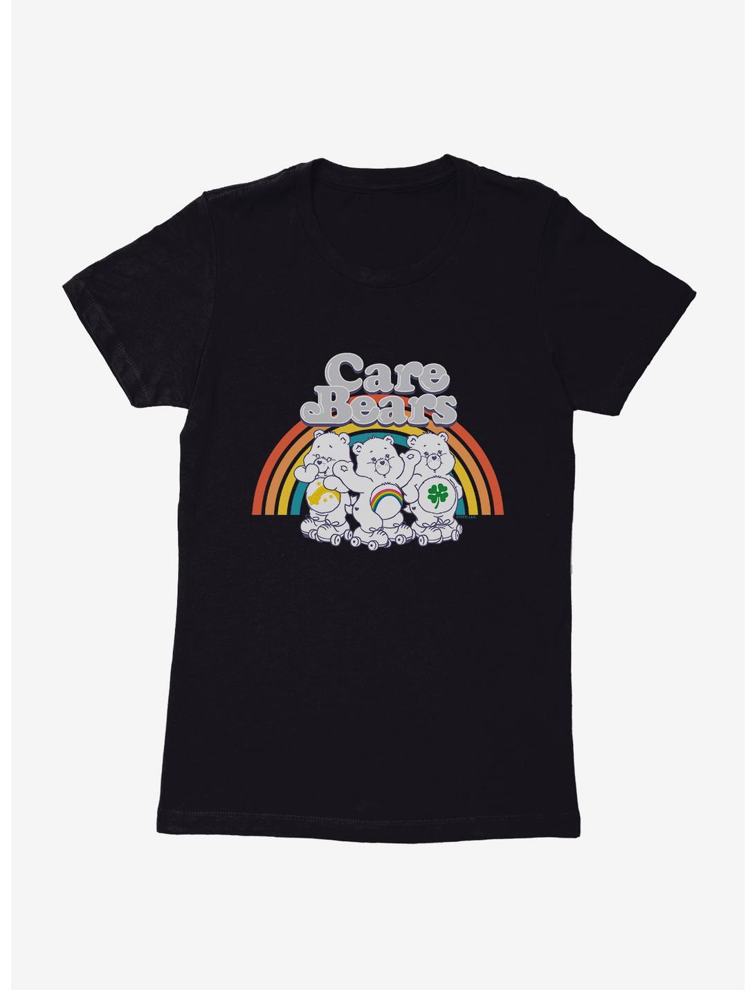 Care Bears Skating Together Womens T-Shirt, BLACK, hi-res