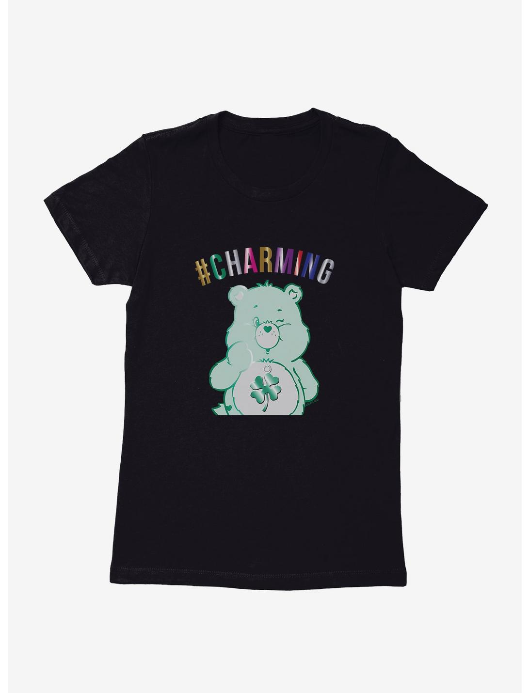 Care Bears Good Luck Bear Charming Womens T-Shirt, BLACK, hi-res