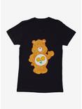 Care Bears Friend Bear Floral Womens T-Shirt, BLACK, hi-res