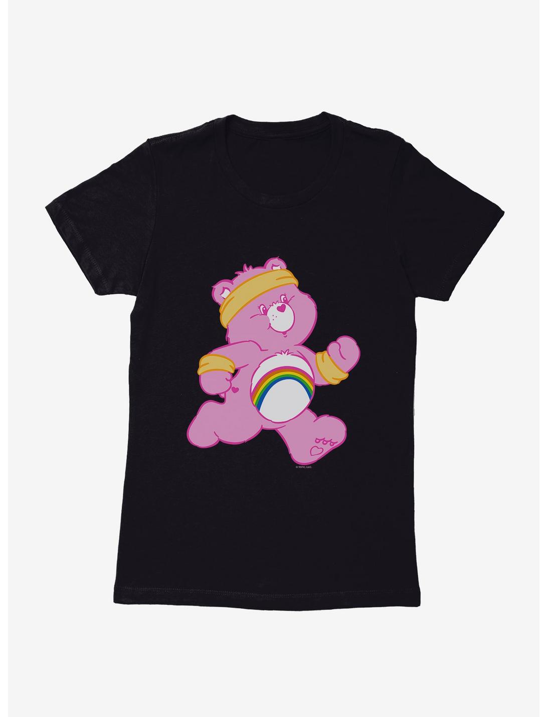 Care Bears Cheer Bear Exercise Womens T-Shirt, BLACK, hi-res