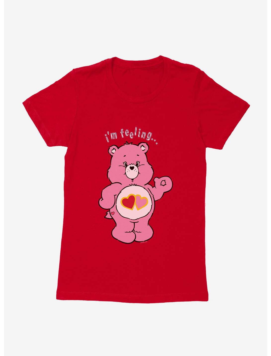 Care Bears Love A Lot Bear Feeling Womens T-Shirt, RED, hi-res
