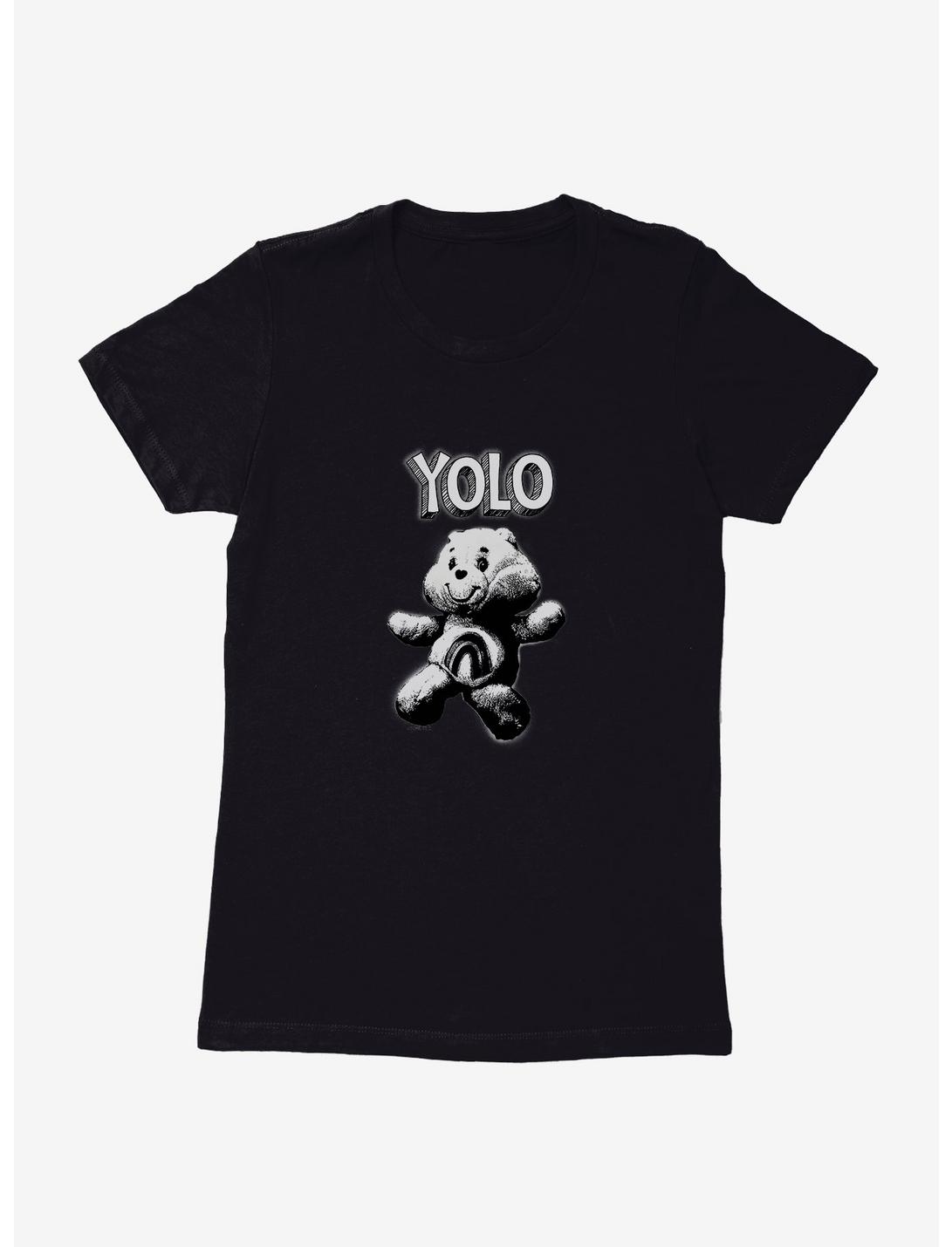 Care Bears Stuffed Cheer Bear YOLO Womens T-Shirt, BLACK, hi-res