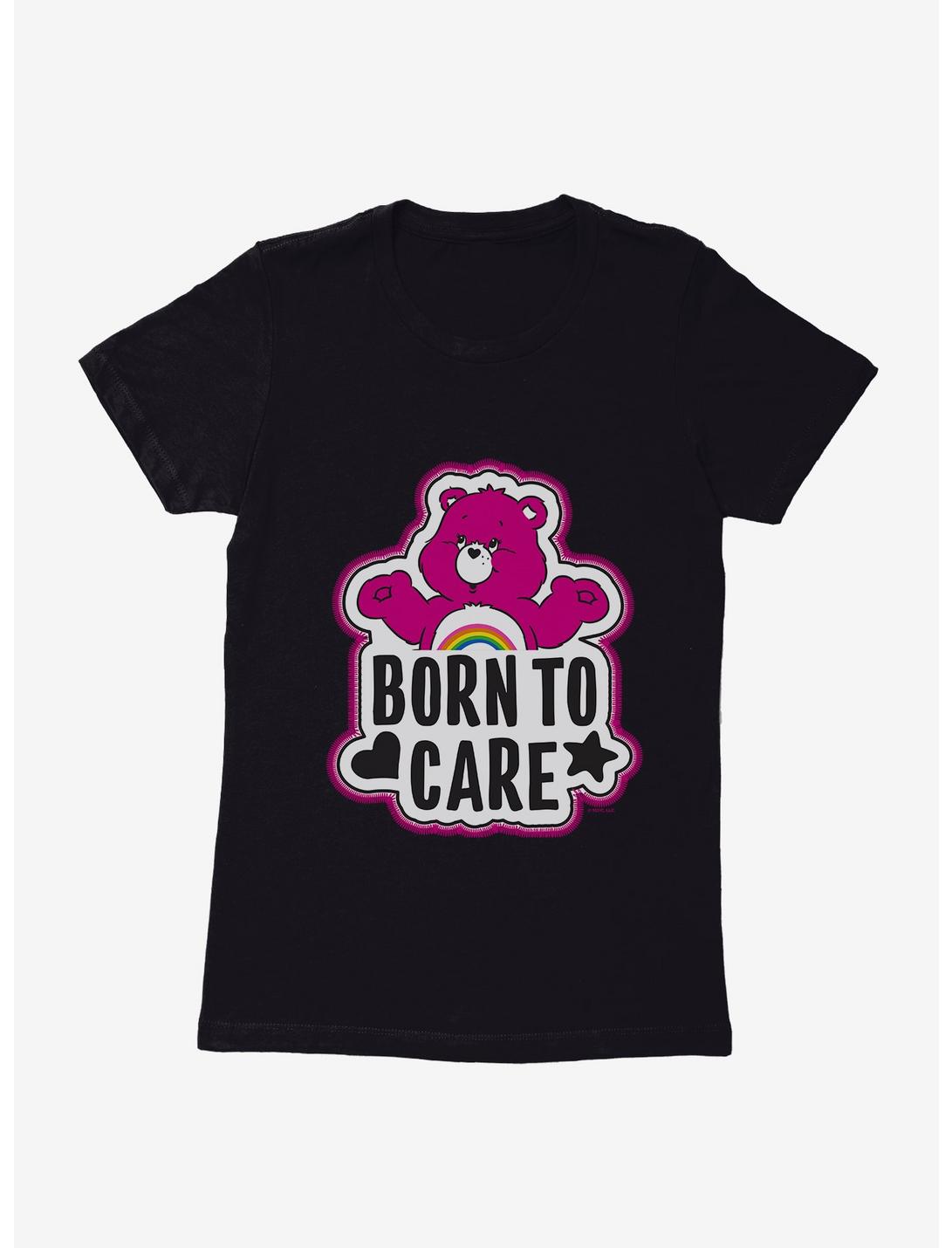 Care Bears Cheer Born To Care Womens T-Shirt, BLACK, hi-res