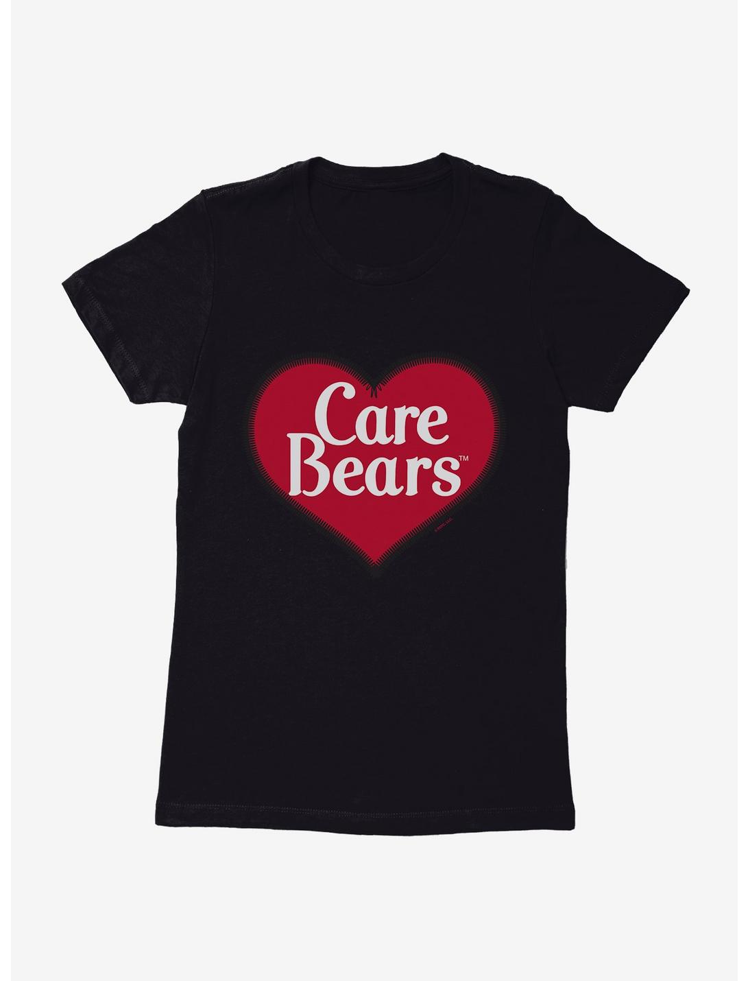 Care Bears Classic Heart Logo Womens T-Shirt, BLACK, hi-res