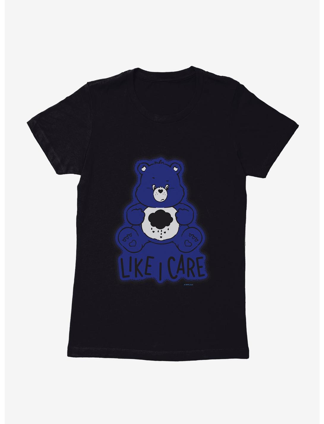 Care Bears Grumpy Like I Care Womens T-Shirt, BLACK, hi-res