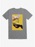 DC Comics Birds Of Prey Harley Quinn Gum Movie Poster Black T-Shirt, STORM GREY, hi-res