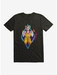 DC Comics Birds Of Prey Harley Quinn Neon Diamond T-Shirt, BLACK, hi-res