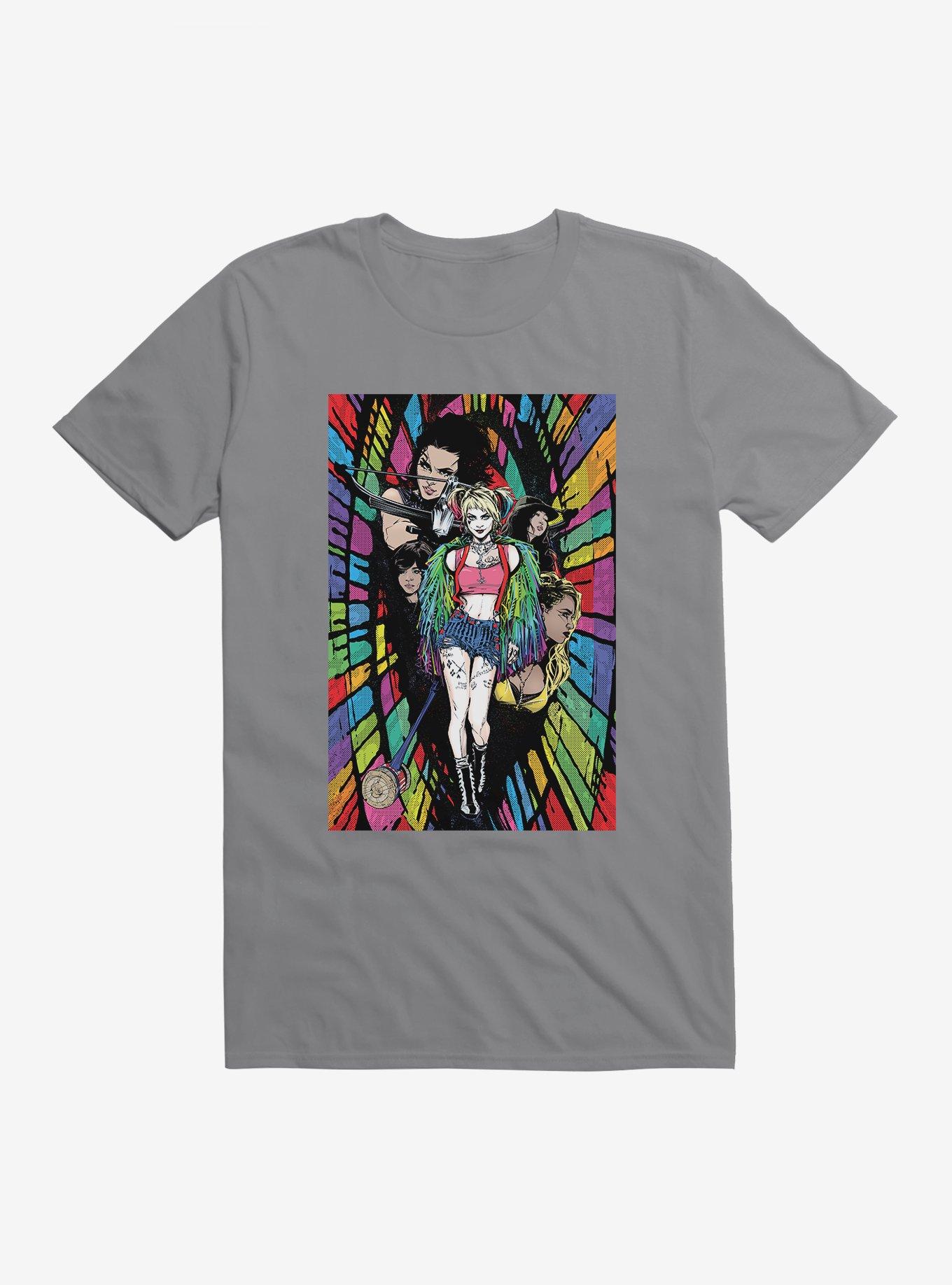 DC Comics Birds Of Prey Harley Quinn Pop Sketch T-Shirt, STORM GREY, hi-res