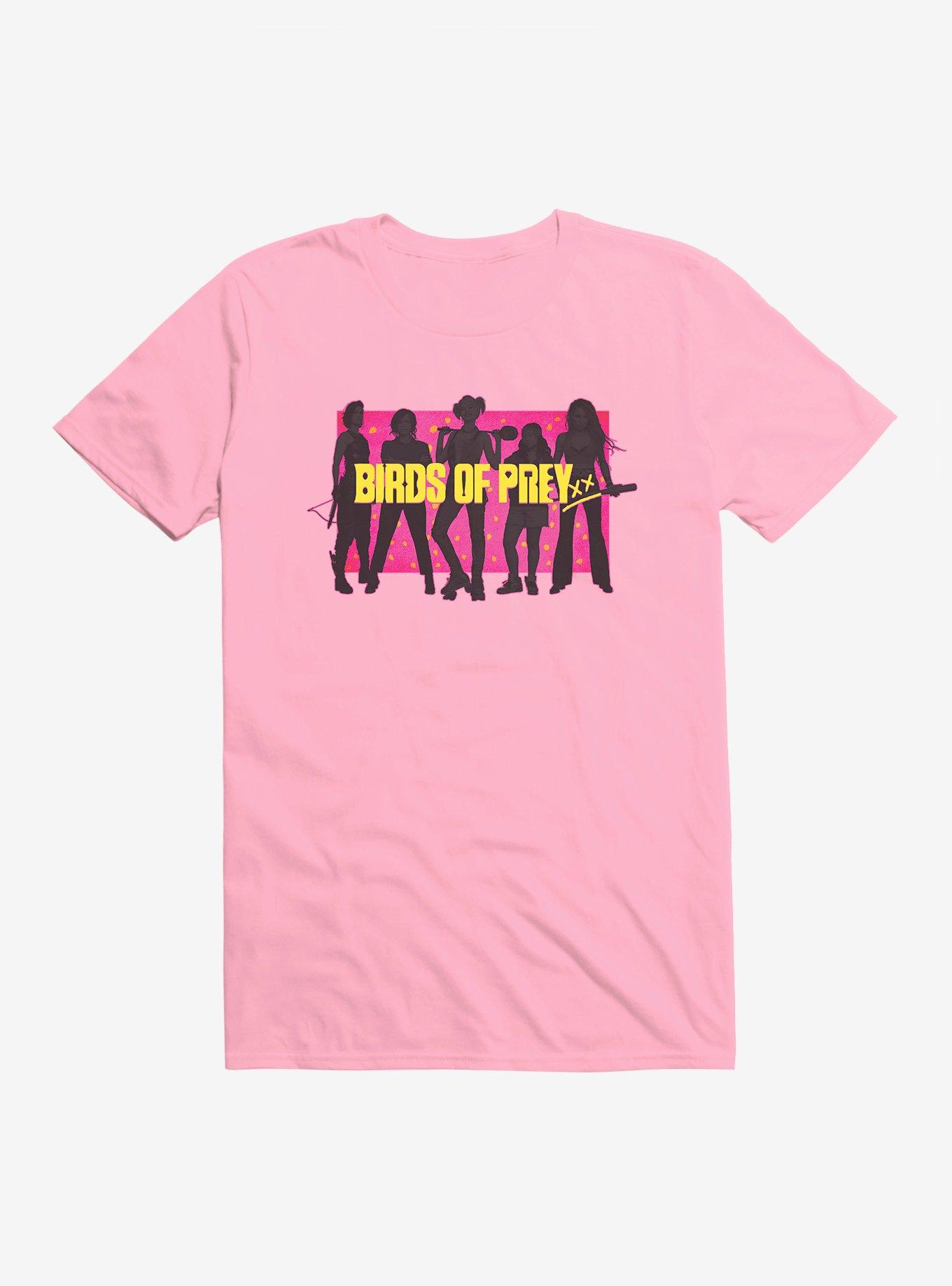 DC Comics Birds Of Prey Harley Quinn And Her Crew Outlined Black T-Shirt, , hi-res