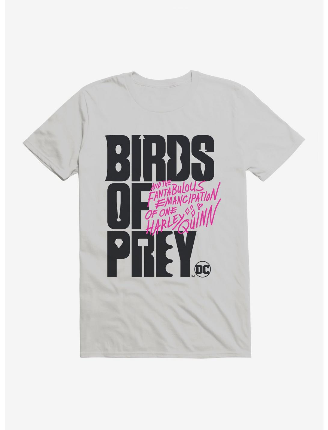 DC Comics Birds Of Prey Movie Title T-Shirt, SILVER, hi-res