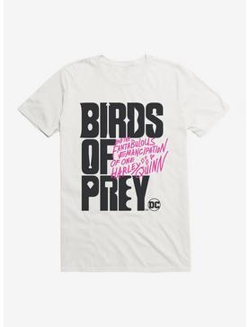 DC Comics Birds Of Prey Movie Title T-Shirt, WHITE, hi-res