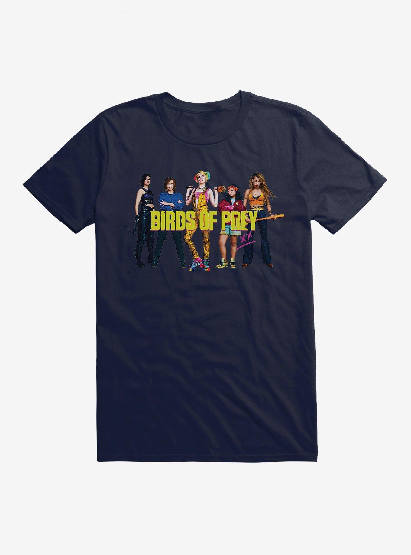 DC Comics Birds Of Prey Harley Quinn And Her Crew Black T-Shirt, , hi-res