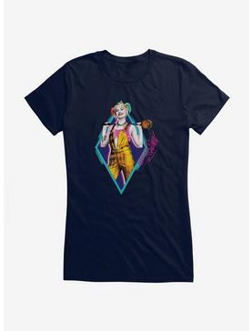 DC Comics Birds Of Prey Harley Quinn Neon Diamond Autograph Girls T-Shirt, , hi-res