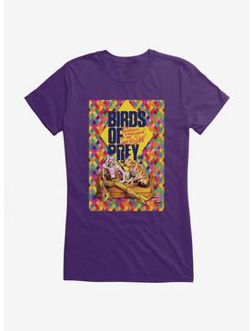DC Comics Birds Of Prey Harley Quinn Movie Poster Girls White T-Shirt, PURPLE, hi-res