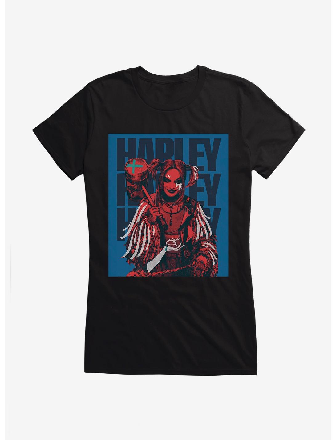 DC Comics Birds Of Prey Harley Quinn Poster Girls T-Shirt, BLACK, hi-res