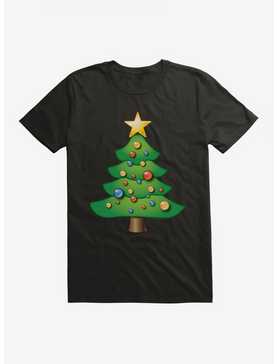 Emoji Holiday Icons Decorated Tree T-Shirt, , hi-res