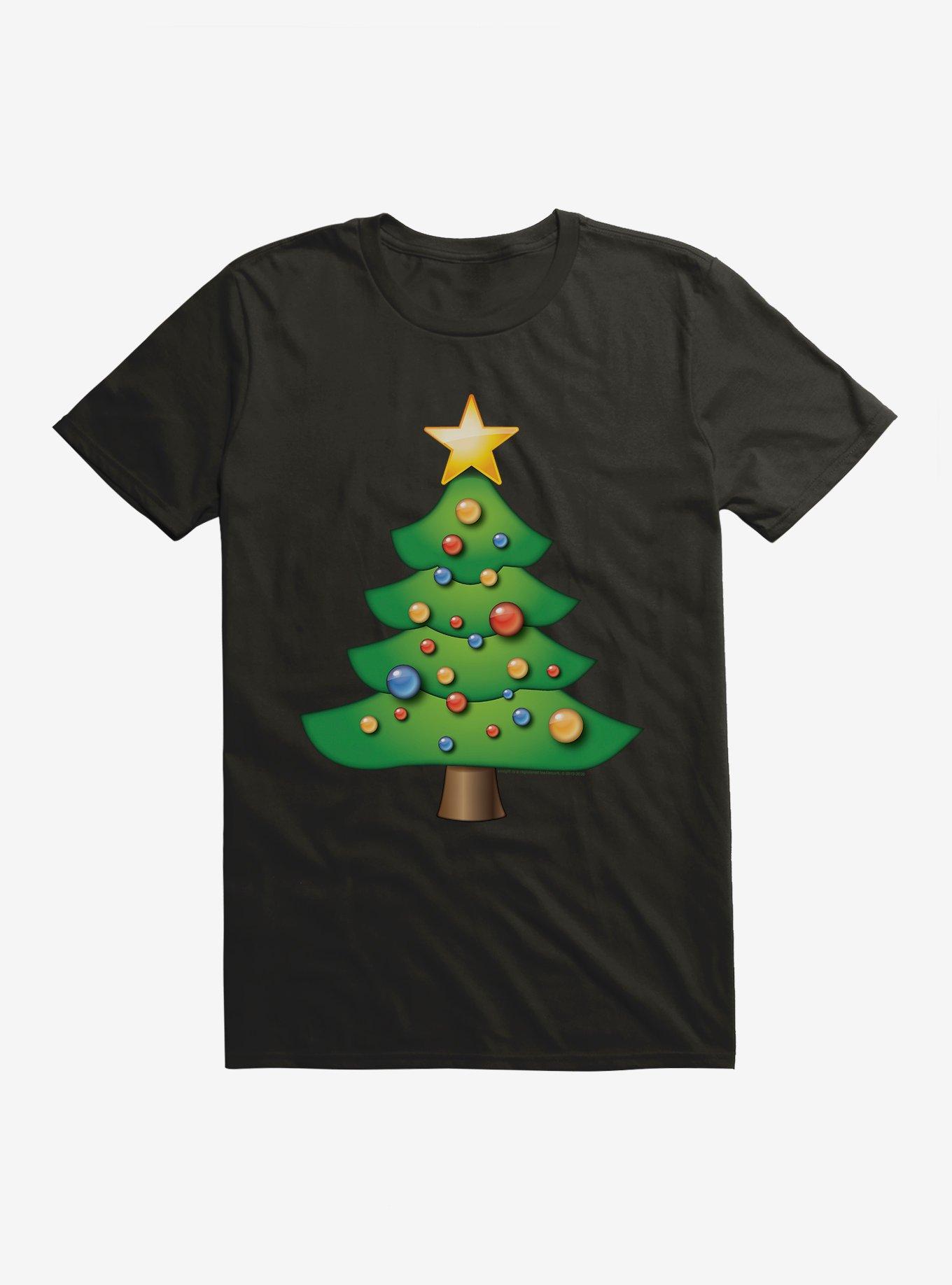 Emoji Holiday Icons Decorated Tree T-Shirt | BoxLunch