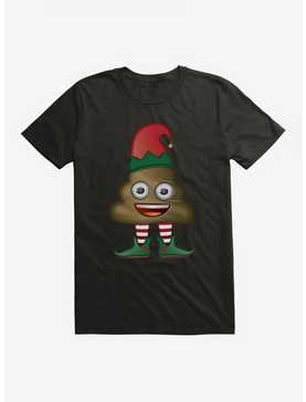 Emoji Holiday Icons Poop Elf T-Shirt, , hi-res
