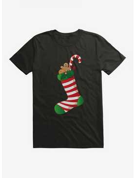 Emoji Holiday Icons Stuffed Stocking T-Shirt, , hi-res