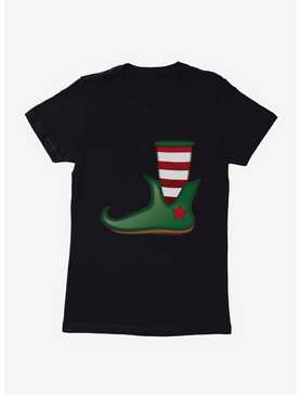 Emoji Holiday Icons Elf Shoe Womens T-Shirt, , hi-res