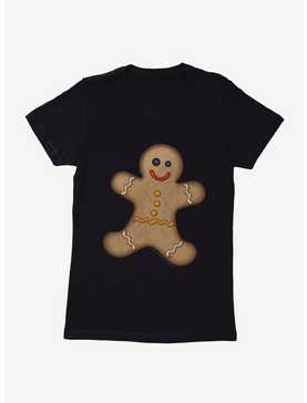 Emoji Holiday Icons Gingerbread Man Womens T-Shirt, , hi-res