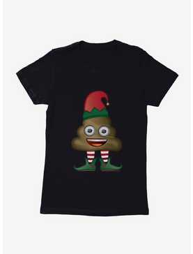 Emoji Holiday Icons Poop Elf Womens T-Shirt, , hi-res