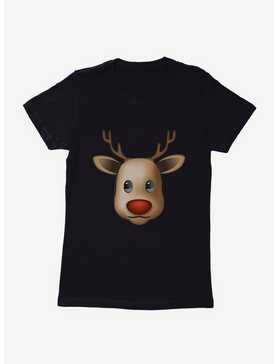 Emoji Holiday Icons Reindeer Womens T-Shirt, , hi-res
