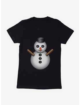Emoji Holiday Icons Snowman Womens T-Shirt, , hi-res