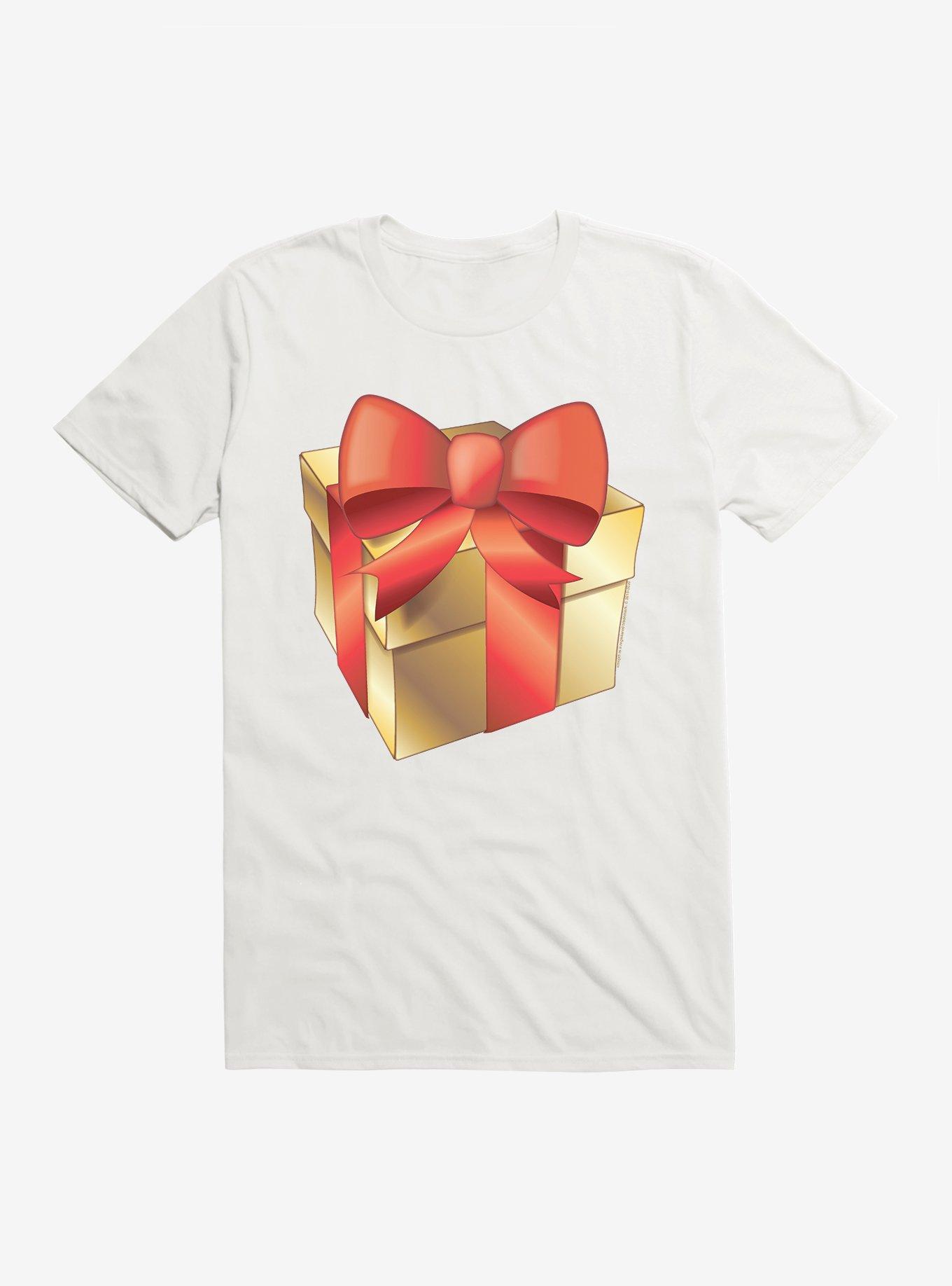 Emoji Holiday Icons Red Ribbon Gold Present T-Shirt | Hot Topic