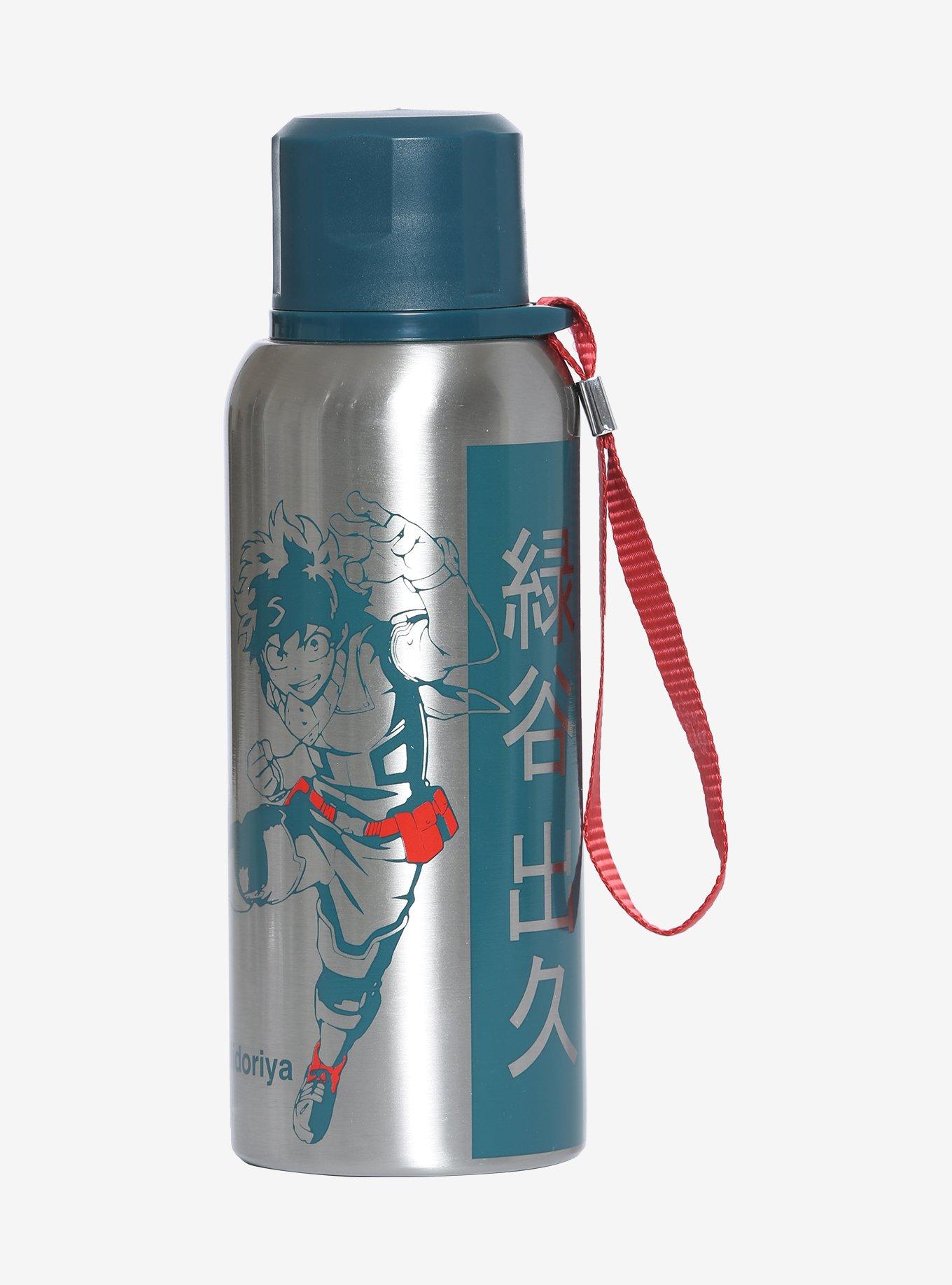 My Hero Academia Izuku Midoriya Steel Water Bottle, , hi-res