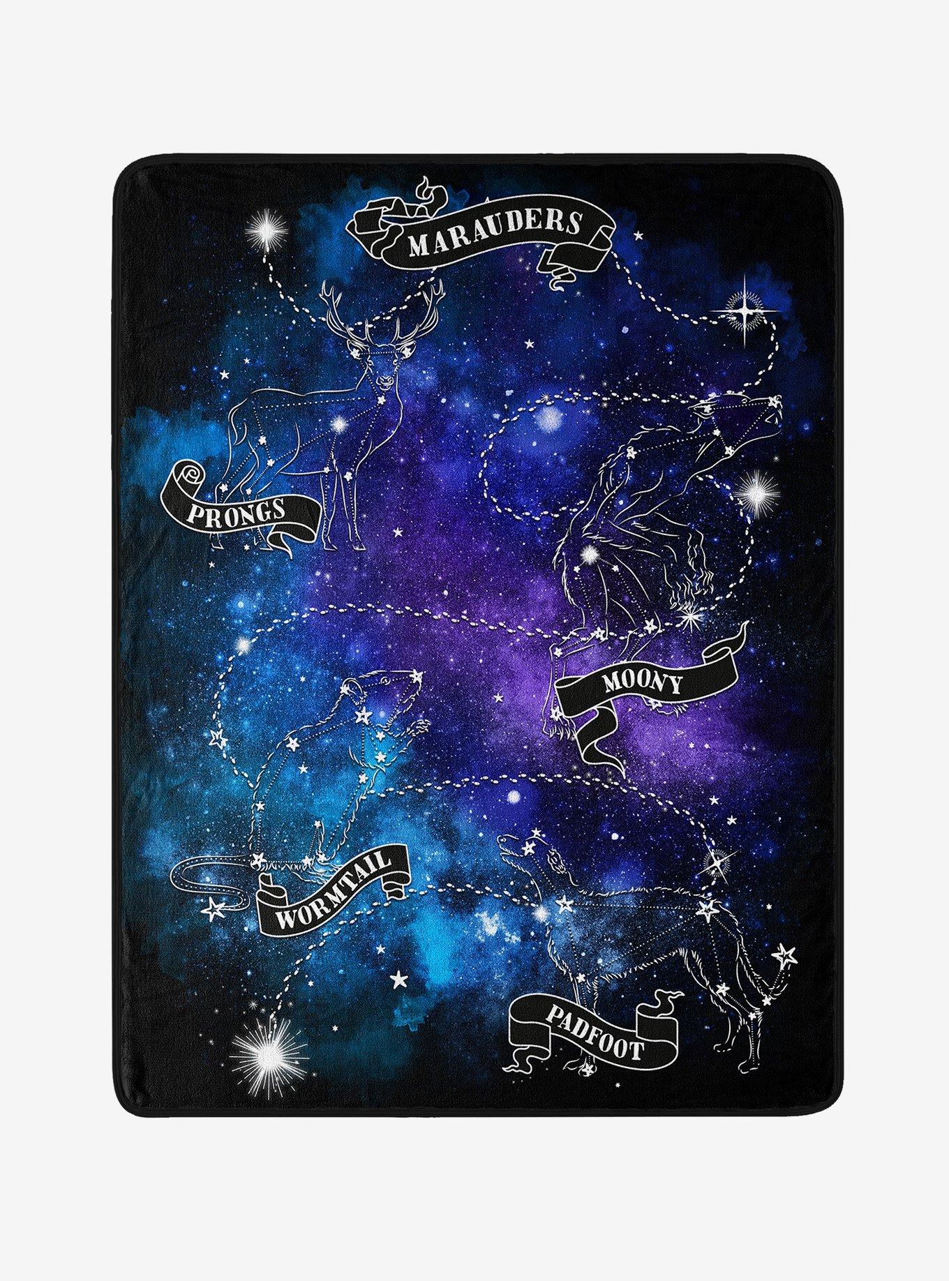 Harry Potter Marauder's Map Galaxy Throw Blanket, , hi-res