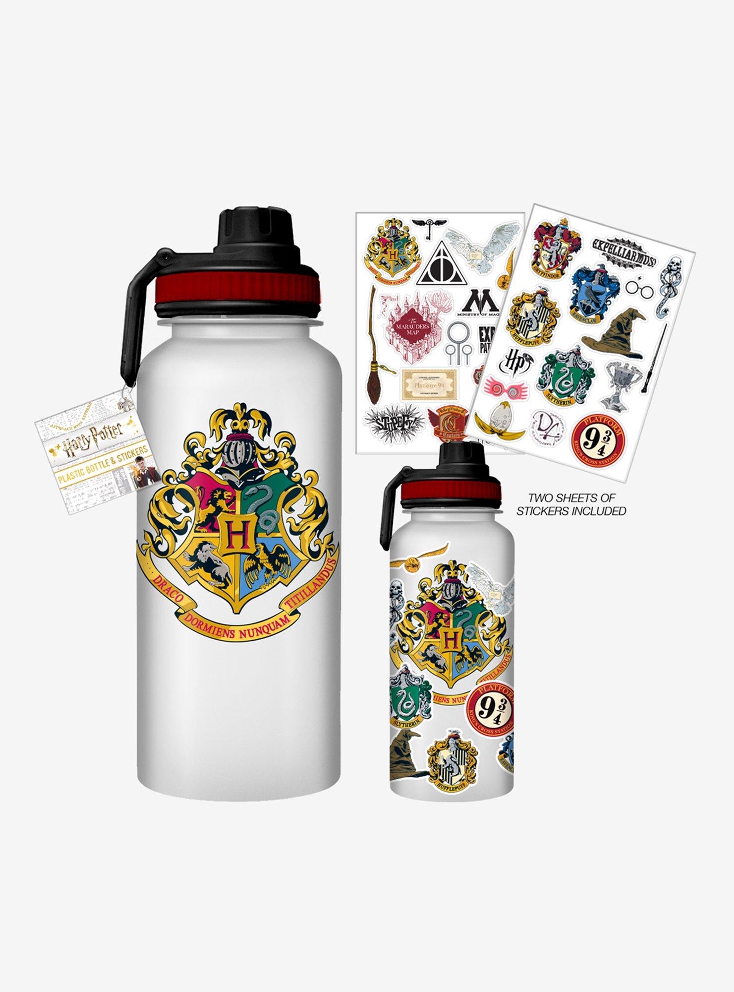 Harry Potter Hogwarts Crest Water Bottle With Stickers