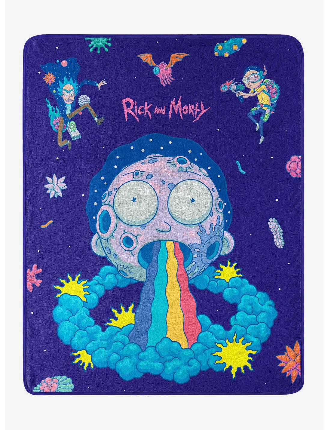 Rick And Morty Planet Morty Throw Blanket, , hi-res